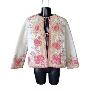 Vintage 1970's La Provence de Pierre Deux Quilted Floral Jacket